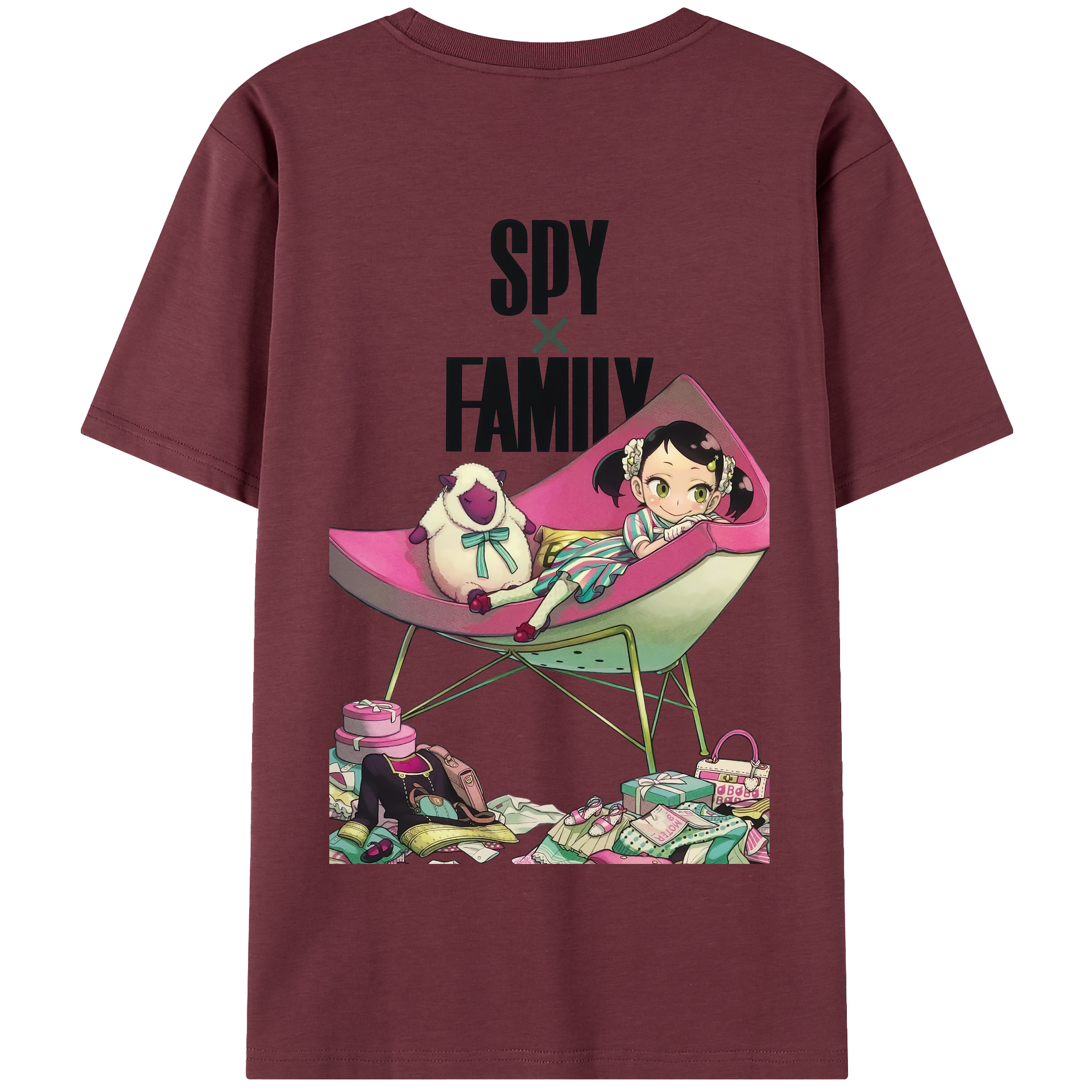 （画像用） SPY×FAMILY间谍家家酒 綿100％半袖Tシャツ（背面プリント）